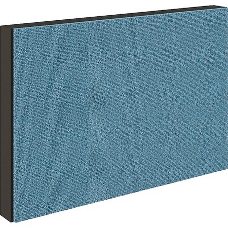 Global Industrial Modular Partition Stacking Panel with Fabric, 24W x 16H, Blue 695908SBL